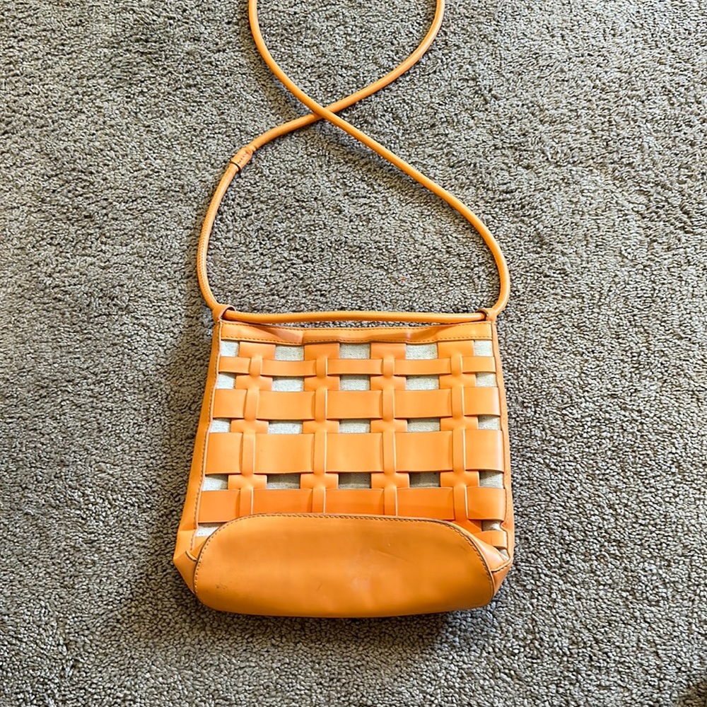 Orange women’s hand bag